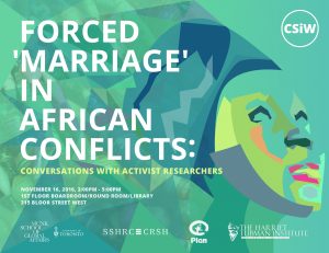 forced marriage in african conflicts event