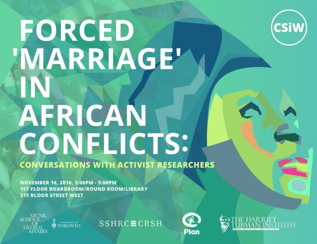 Forced ‘marriage In African Conflicts Conversations With Activist Researchers Conjugal 4103