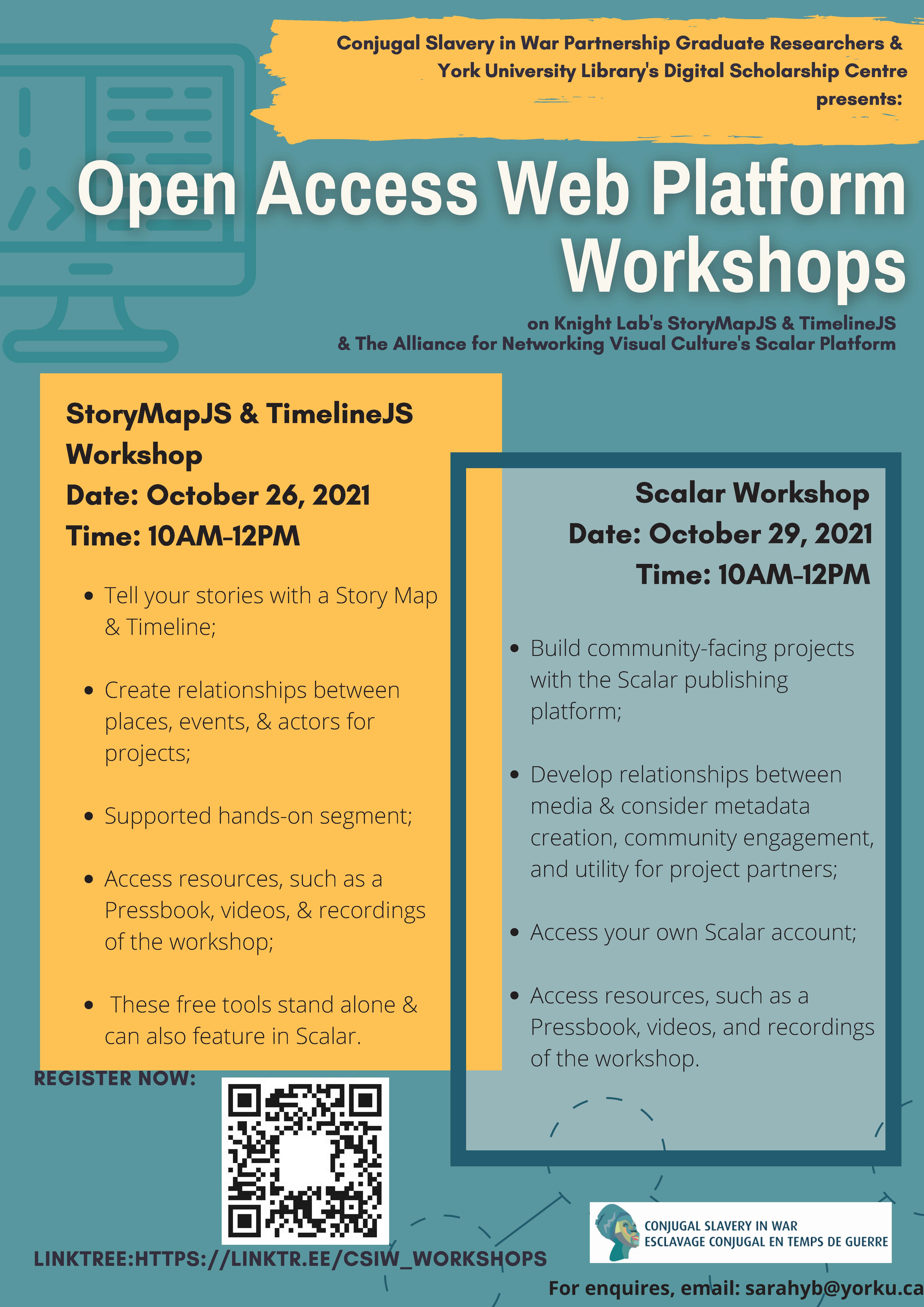 UPCOMING: Open Access Web Platform Workshops!